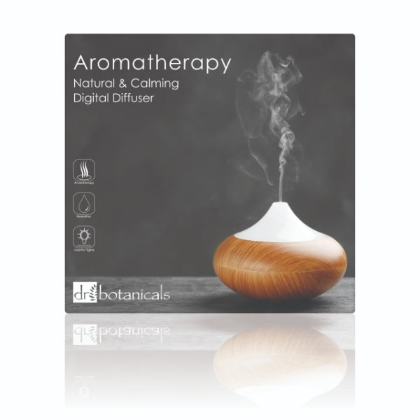 Dr Botanicals Wooden Aroma Digital Diffuser Clear Top