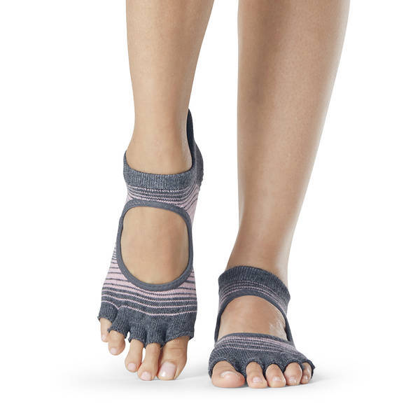 Toesox Womens Bellarina Echo Half Toe Socks (M)