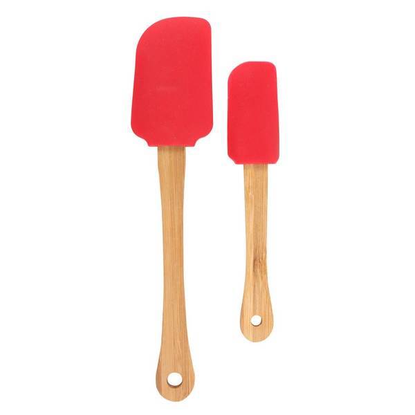 Something Different Bamboo Christmas Spatula (Pack of 2)