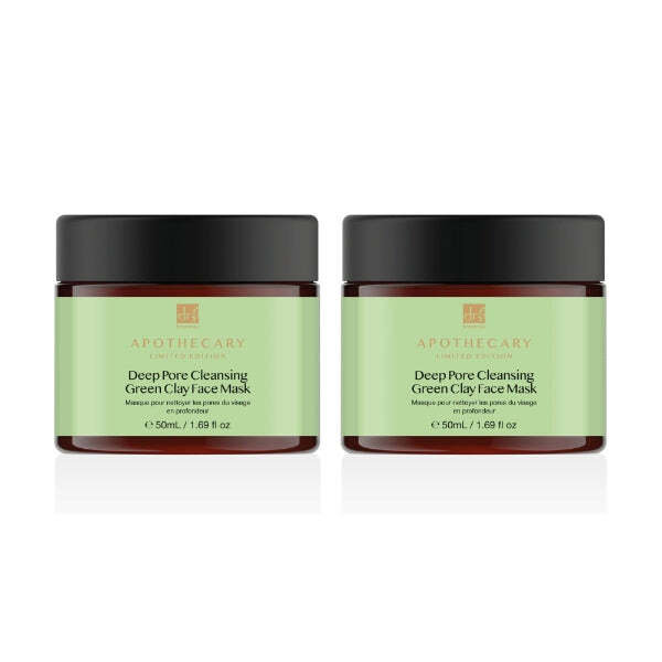 Dr Botanicals Deep Pore Green Clay Face Mask 50ml x 2
