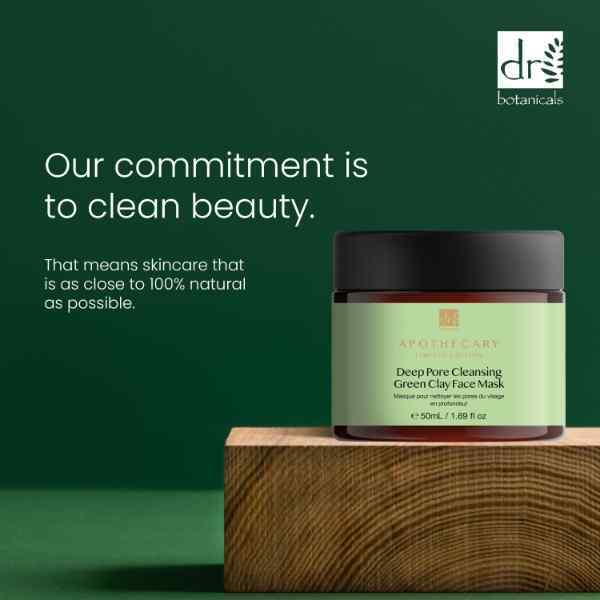Dr Botanicals Deep Pore Green Clay Face Mask 50ml x 2