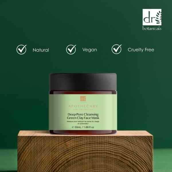 Dr Botanicals Deep Pore Green Clay Face Mask 50ml x 2