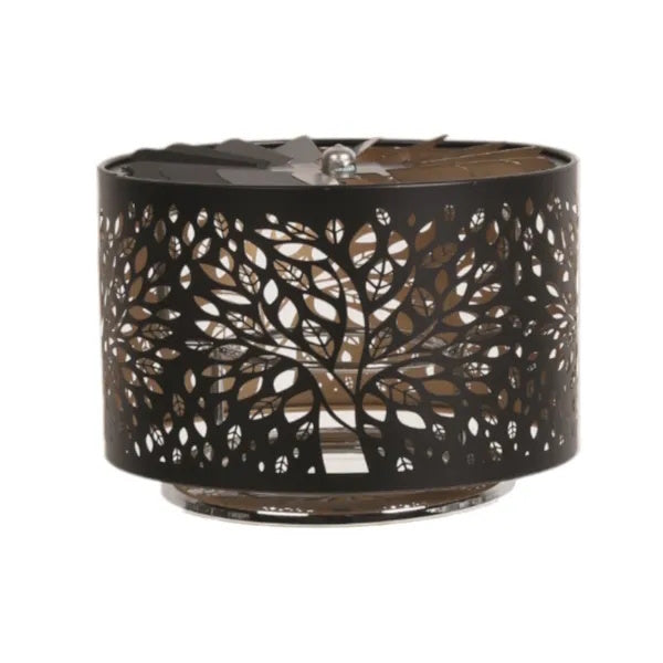 Aroma Candle Carousel Fan Shade 13cm Black - Tree of Life