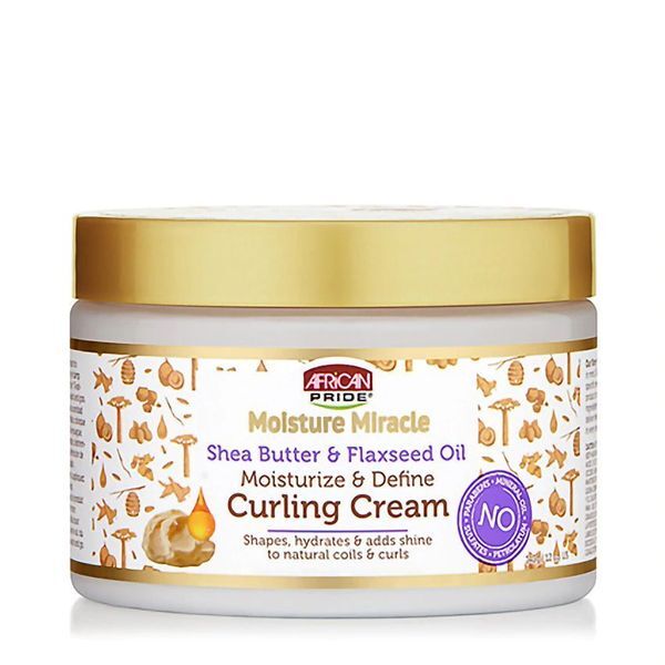 African Pride Moisture Miracle Shea Butter & Flaxseed Oil Cu