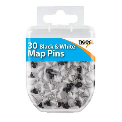 Superdrug Tiger Stationery s Map Pins (Pack of 30)- Buy online at McGrocer
