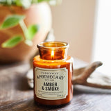 Paddywax Soy Wax Glass Jar Candle Amber & Smoke
