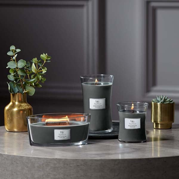 Woodwick Large Hourglass Black Peppercorn Candle 610g