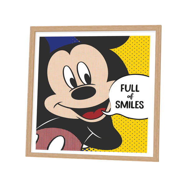 Disney Full Of Smiles Mickey Mouse Canvas (40cm x 30cm)