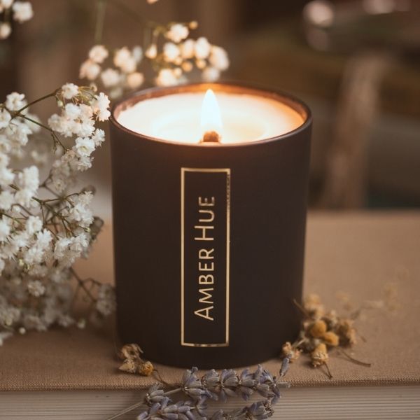 Amber Hue Candles - The Cove Deluxe Candle - Soy Wax - 200g