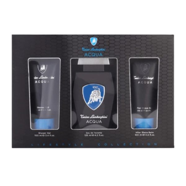 Lamborghini Acqua Eau de Toilette Men's Aftershave Gift Set