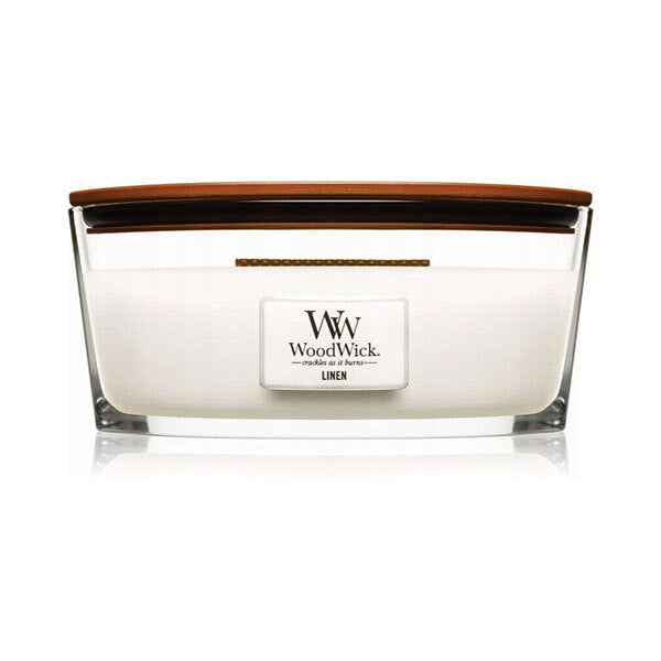 Woodwick Large Hearthwick Linen Candle 16oz