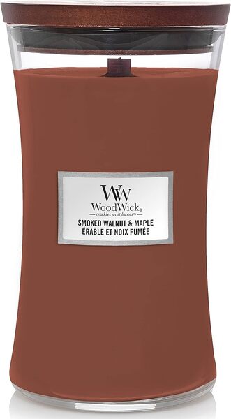 Woodwick Large Hourglass Smoked Walnut & Maple Candle 610g