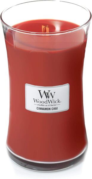 Woodwick Large Hourglass Cinnamon Chai Candle 610g