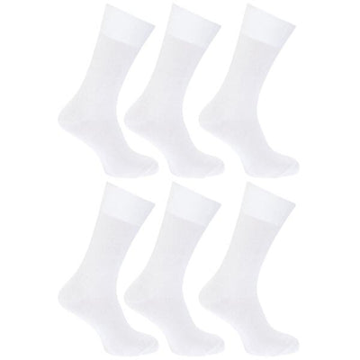 Superdrug FLOSO Womens Plain Cotton Socks (Pack Of 6) (UK Shoe 4-7)- Buy online at McGrocer