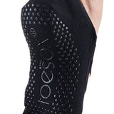 Toesox Womens Elle Gripped Half Toe Socks (M)