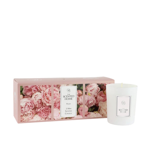 Ashleigh & Burwood Mini Scented Candles 3x 70g Peony