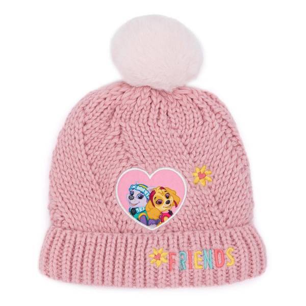 Paw Patrol Girls Friends Knitted Hat And Gloves Set