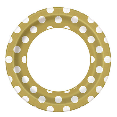 Superdrug Unique Party Polka Dot Paper Plates (Pack Of 8)- Buy online at McGrocer