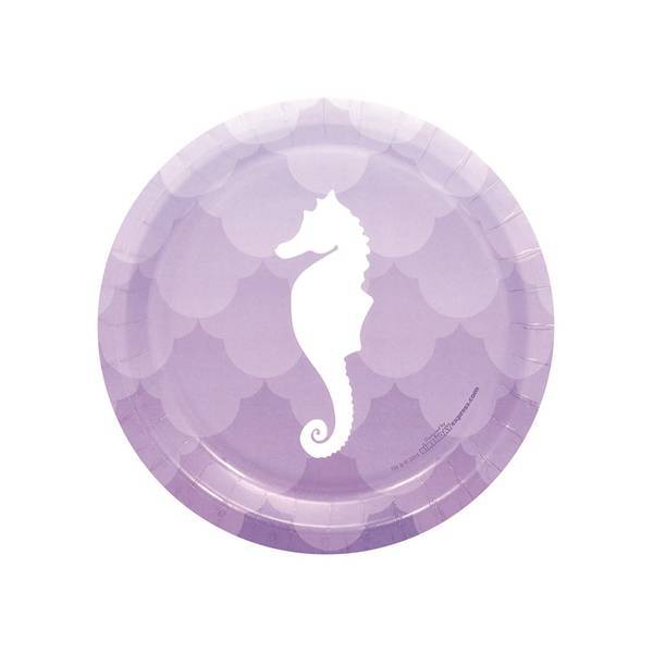 Bristol Novelty Seahorse Party Plates (Pack Of 8) (17cm)
