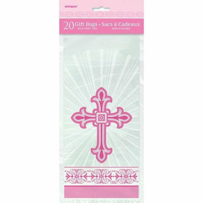 Superdrug Unique Party Radiant Cross Cellophane Gift Bag (Pack of 20)- Buy online at McGrocer