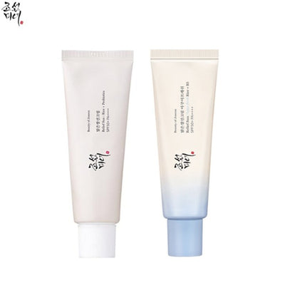 Superdrug BEAUTY OF JOSEON Relief Sun Aqua Fresh + Rice Probiotics DUO Set- Buy online at McGrocer