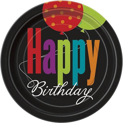 Superdrug Unique Party Happy Birthday Party Plates (Pack of 8)- Buy online at McGrocer