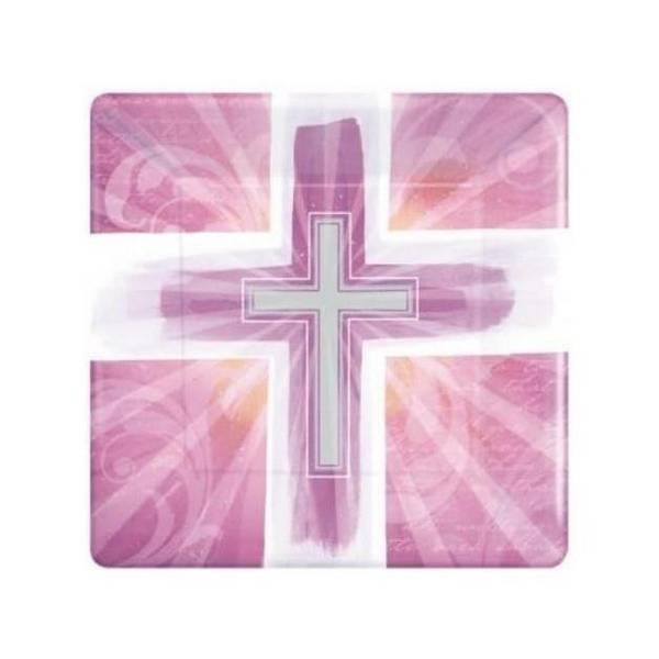 Amscan Joyous Cross Party Plates