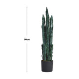 Livingandhome Artificial Fake Snake Plant in Pot 90cm