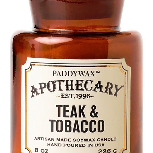 Paddywax Soy Wax Glass Jar Candle Teak & Tobacco