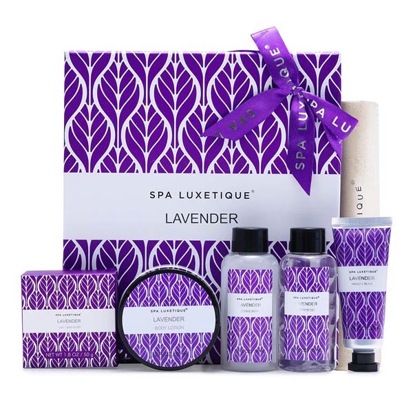 6-Piece Lavender Spa Bath and Body Gift Set