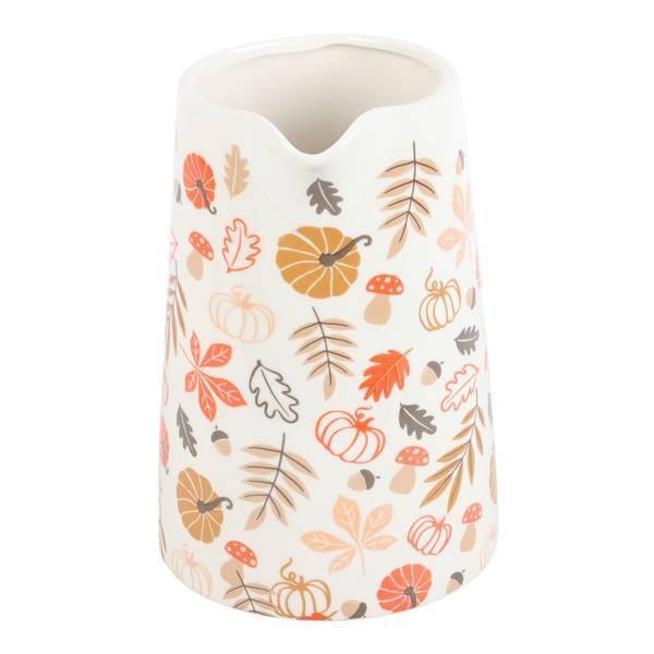 Something Different Autumn Leaves And Pumpkins Flower Jug