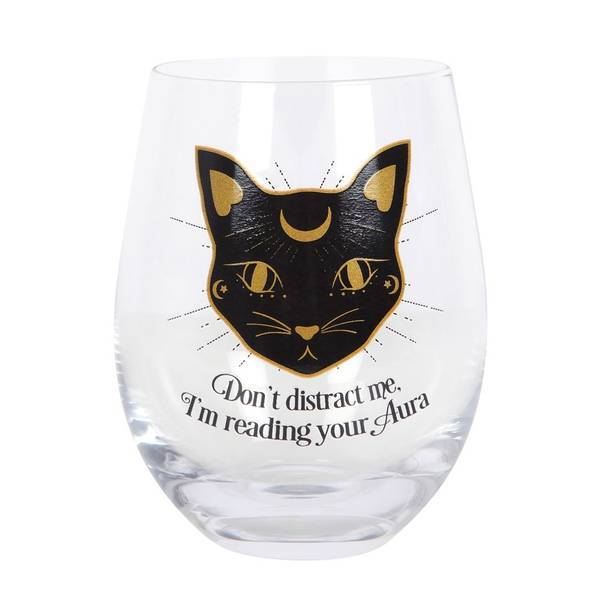 Something Different Reading Your Aura Stemless Wine Glass
