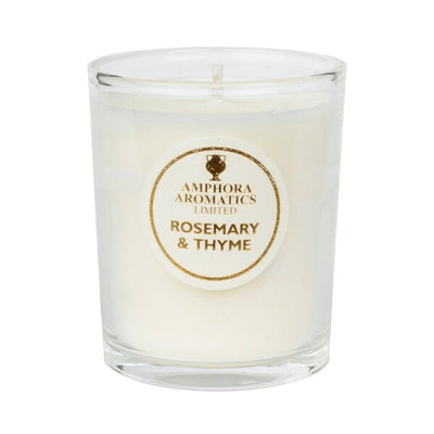 Superdrug Amphora Aromatics Rosemary & Thyme Mini Pot Candle- Buy online at McGrocer