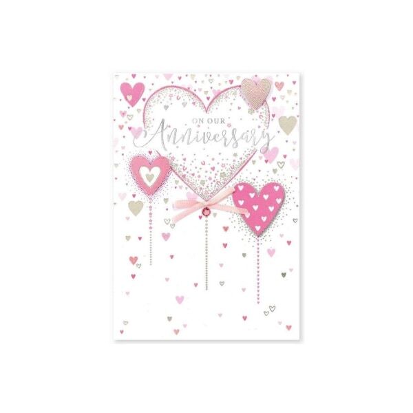 Simon Elvin Isabel Garden Anniversary Card (Pack of 6)