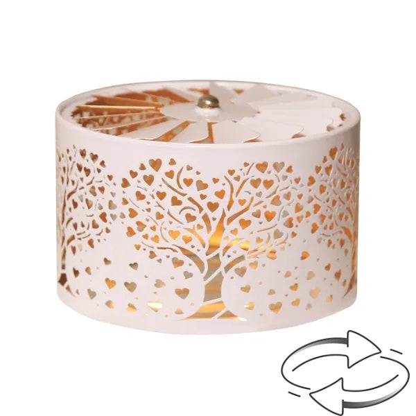Aroma Candle Carousel Fan Shade 13cm - Heart Tree