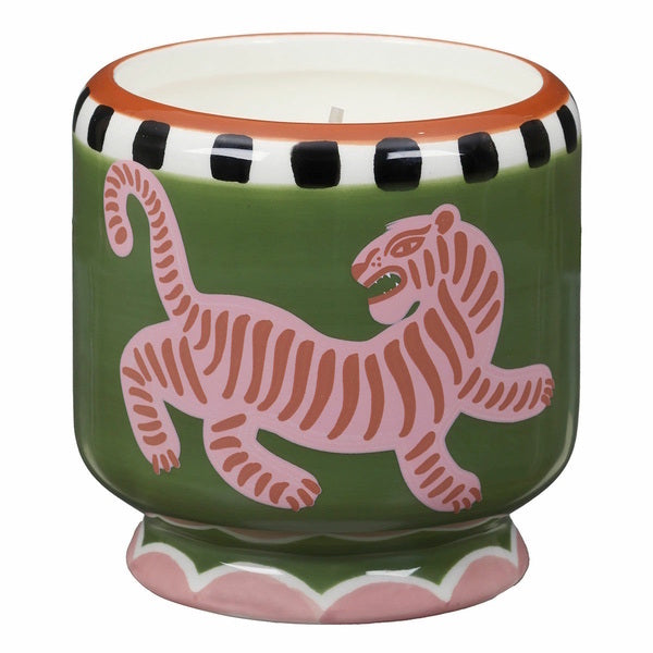 Paddywax Ceramic Soy Candle Tiger Black Cedar & Fig