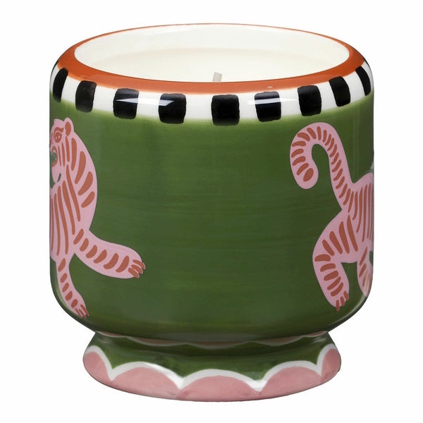 Paddywax Ceramic Soy Candle Tiger Black Cedar & Fig