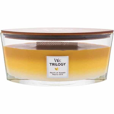 Superdrug Woodwick Large Ellipse Trilogy Fruits Of Summer Candle 22oz- Buy online at McGrocer