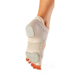 Toesox Womens Prima Bellarina Half Toe Socks (XS)