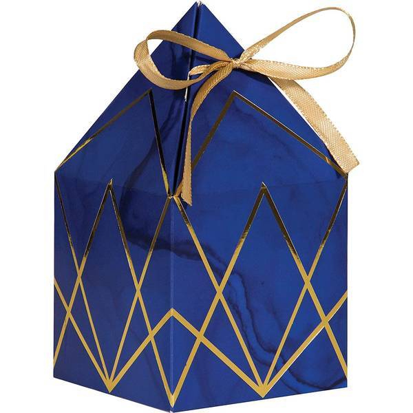 Creative Party Paper Metallic Gift Boxes (Pack of 8)