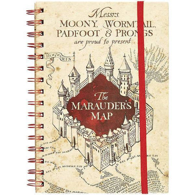 Superdrug Harry Potter Marauders Map A5 Wirebound Notebook- Buy online at McGrocer