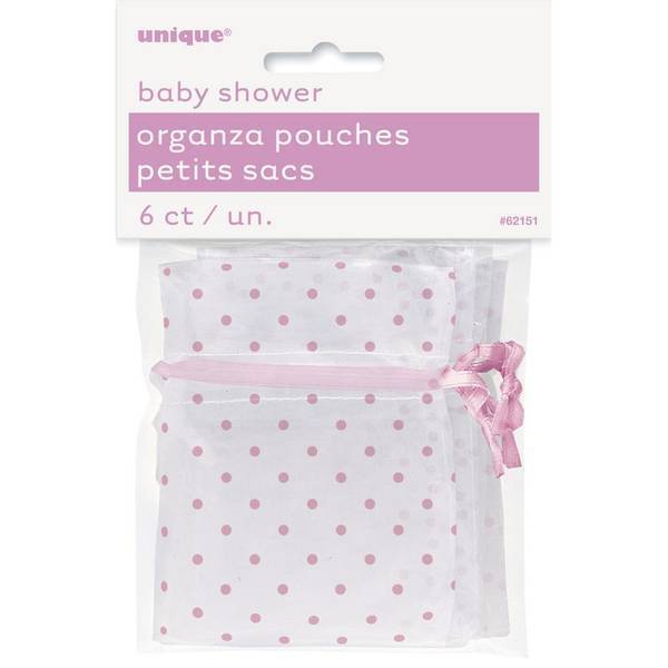 Unique Party Polka Dot Baby Shower Gift Bag (Pack of 6)