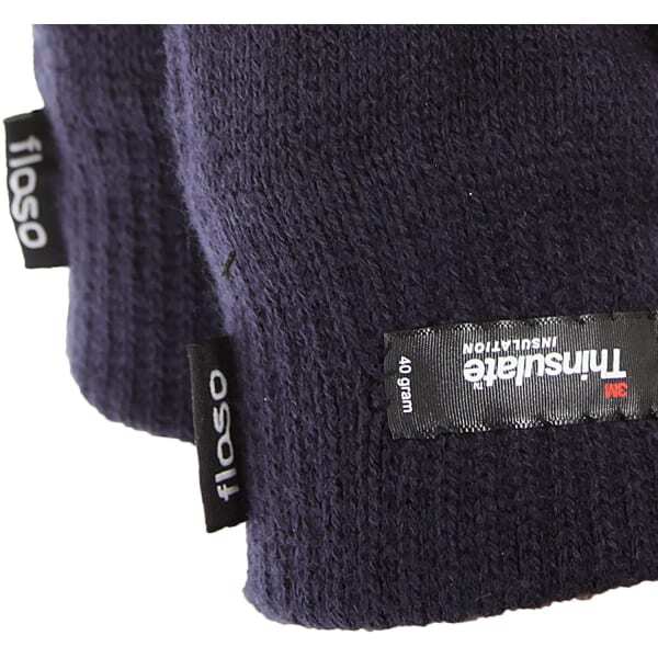 FLOSO Mens Fingerless Gloves (3M 40g) (One Size Fits All)