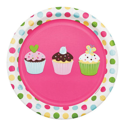 Superdrug Creative Party Sweet Treats Cupcake Party Plates (Pack of 8)- Buy online at McGrocer