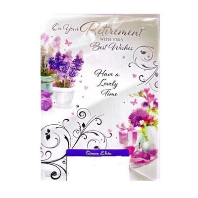 Superdrug Simon Elvin Flower Pot Retirement Card (Pack of 6)- Buy online at McGrocer