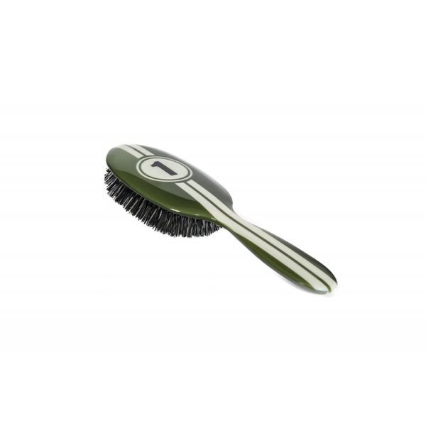 Rock & Ruddle Racing Stripes Large Pure Bristle Hairbrush
