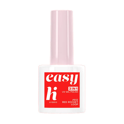 Superdrug Hi Hybrid 612 EASY 3in1 Red Rocker Loop UV Gel Polish 5ml- Buy online at McGrocer
