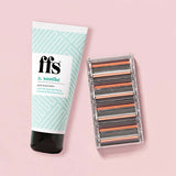 FFS Beauty Shave Balm 100ml & 4 Blade Refills Bundle