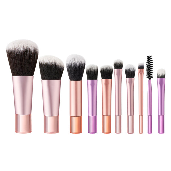 Livingandhome Set of 10 Portable Makeup Brush Tools