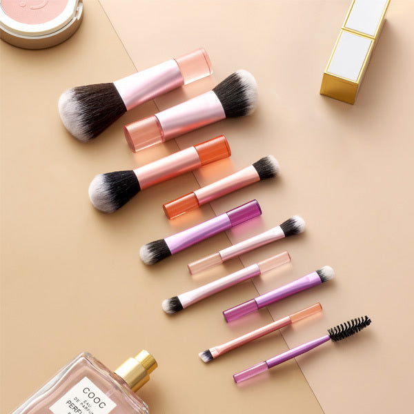 Livingandhome Set of 10 Portable Makeup Brush Tools